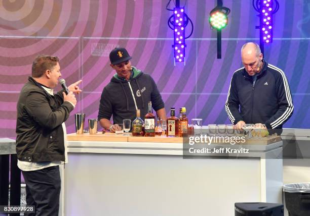 Comedian Jay Larson and PCH, Trou Normand on Gastro Magic stage during the 2017 Outside Lands Music And Arts Festival at Golden Gate Park on August...
