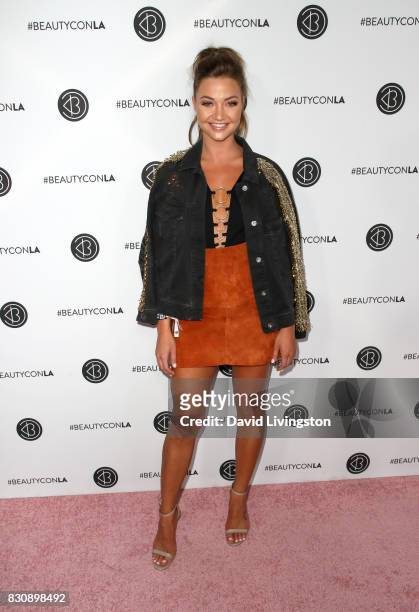 Erika Costell attends Day 1 of the 5th Annual Beautycon Festival Los Angeles at the Los Angeles Convention Center on August 12, 2017 in Los Angeles,...