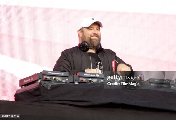 Claude VonStroke performs on the Twin Peaks Stage during the 2017 Outside Lands Music And Arts Festival at Golden Gate Park on August 12, 2017 in San...