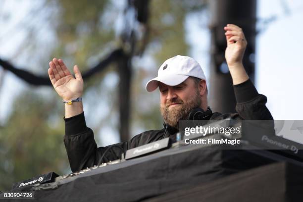 Claude VonStroke performs on the Twin Peaks Stage during the 2017 Outside Lands Music And Arts Festival at Golden Gate Park on August 12, 2017 in San...