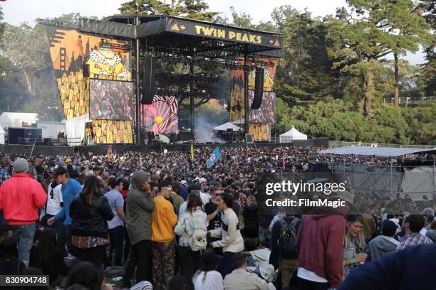 Claude VonStroke performs on the Twin Peaks Stage during the 2017 Outside Lands Music And Arts Festival at Golden Gate Park on August 12, 2017 in San...