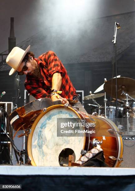 Scott Avett of The Avett Brothers performs on the Sutro Stage during the 2017 Outside Lands Music And Arts Festival at Golden Gate Park on August 12,...