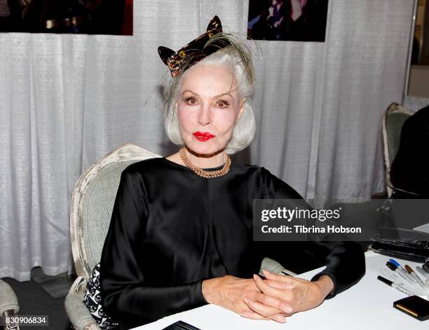 Julie Newmar attends the 3rd Annual CatCon at Pasadena Convention Center on August 12, 2017 in Pasadena, California.