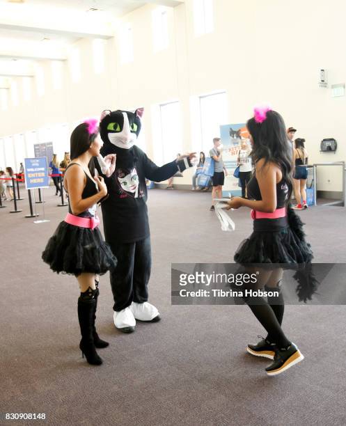 Cat enthusiast attend the 3rd Annual CatCon at Pasadena Convention Center on August 12, 2017 in Pasadena, California.