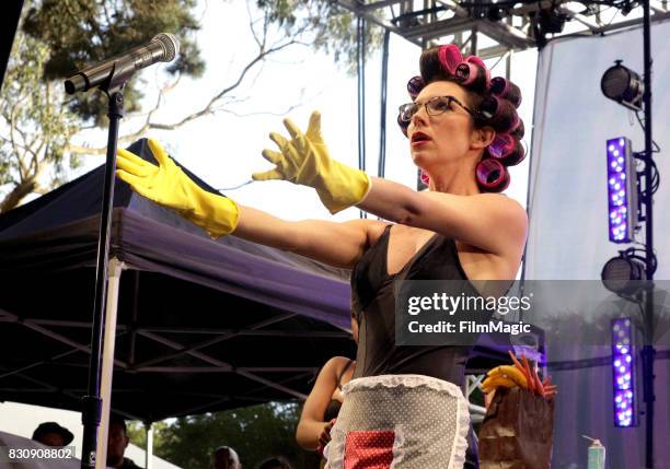 Boyfriend performs during Let Them Eat Chocolate Cake with Guittard on the Gastro Magic Stage during the 2017 Outside Lands Music And Arts Festival...