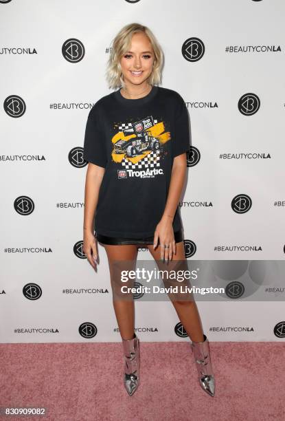 Maddi Bragg attends Day 1 of the 5th Annual Beautycon Festival Los Angeles at the Los Angeles Convention Center on August 12, 2017 in Los Angeles,...