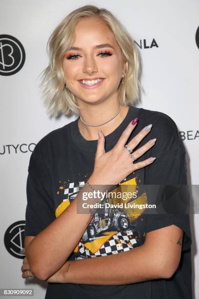 Maddi Bragg attends Day 1 of the 5th Annual Beautycon Festival Los Angeles at the Los Angeles Convention Center on August 12, 2017 in Los Angeles,...