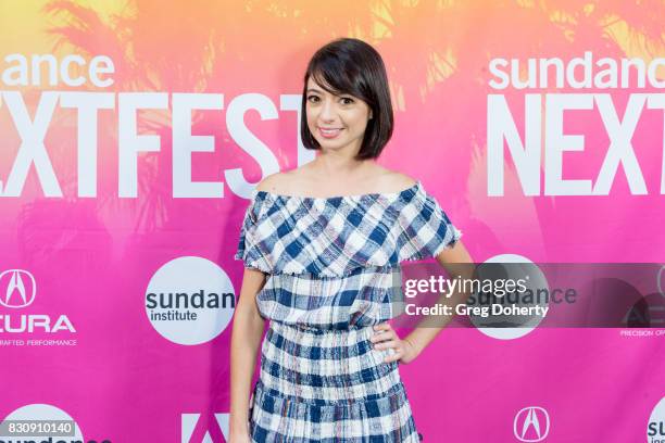 Comedian/Actress Kate Micucci arrives for the 2017 Sundance NEXT FEST at The Theater at The Ace Hotel on August 12, 2017 in Los Angeles, California.