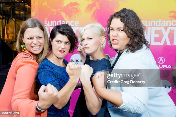 Director/Writer/Actress Marianna Palka and Actresses Rebekka Johnson, Kimmy Gatewood and Britney Young arrive for the 2017 Sundance NEXT FEST at The...