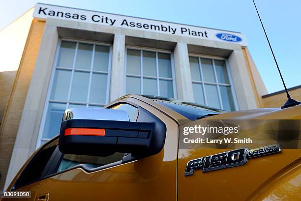 Ford F-150 Lariat pickup sits outside the Kansas City Ford Assembly plant October 2, 2008 in Claycomo, Missouri. Ford's Kansas City Assembly plant...