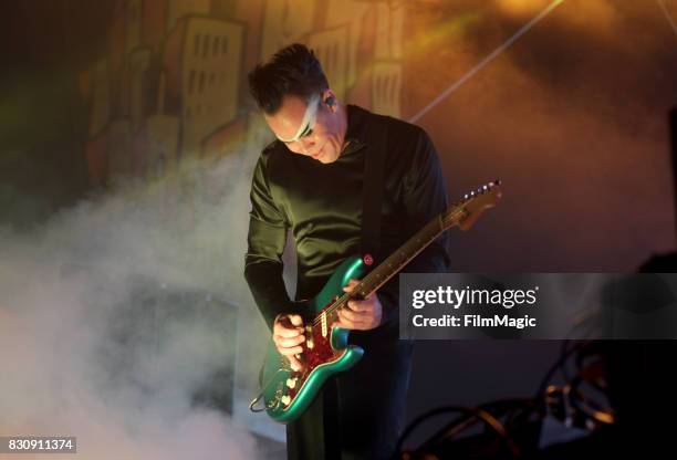 Luke Steele of Empire of the Sun performs on the Twin Peaks Stage during the 2017 Outside Lands Music And Arts Festival at Golden Gate Park on August...