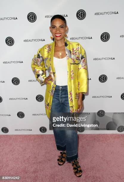 Singer Goapele attends Day 1 of the 5th Annual Beautycon Festival Los Angeles at the Los Angeles Convention Center on August 12, 2017 in Los Angeles,...