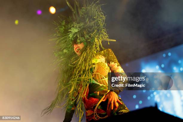 Empire of the Sun performs on the Twin Peaks Stage during the 2017 Outside Lands Music And Arts Festival at Golden Gate Park on August 12, 2017 in...