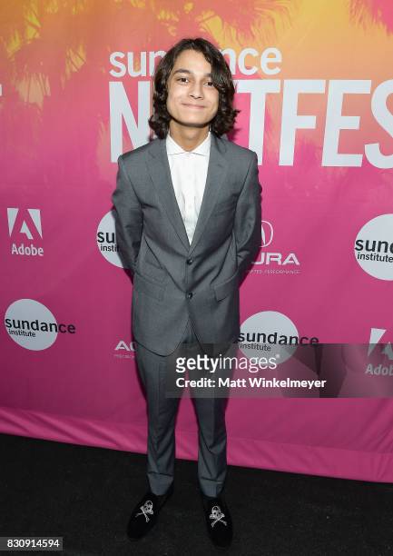 Actor Rio Mangini attends 2017 Sundance NEXT FEST at The Theater at The Ace Hotel on August 12, 2017 in Los Angeles, California.