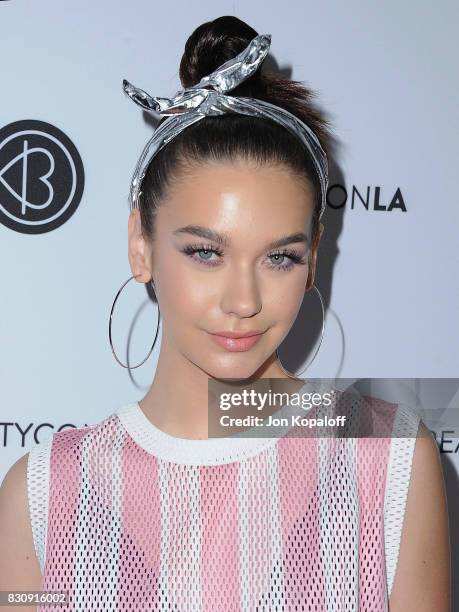Amanda Steele arrives at the 5th Annual Beautycon Festival Los Angeles at Los Angeles Convention Center on August 12, 2017 in Los Angeles, California.
