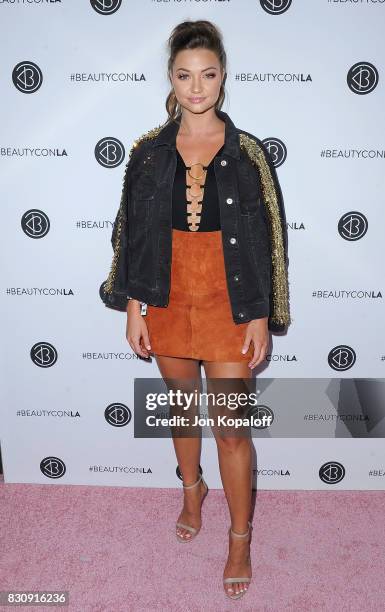 Erika Costell arrives at the 5th Annual Beautycon Festival Los Angeles at Los Angeles Convention Center on August 12, 2017 in Los Angeles, California.