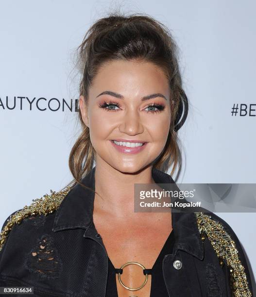Erika Costell arrives at the 5th Annual Beautycon Festival Los Angeles at Los Angeles Convention Center on August 12, 2017 in Los Angeles, California.