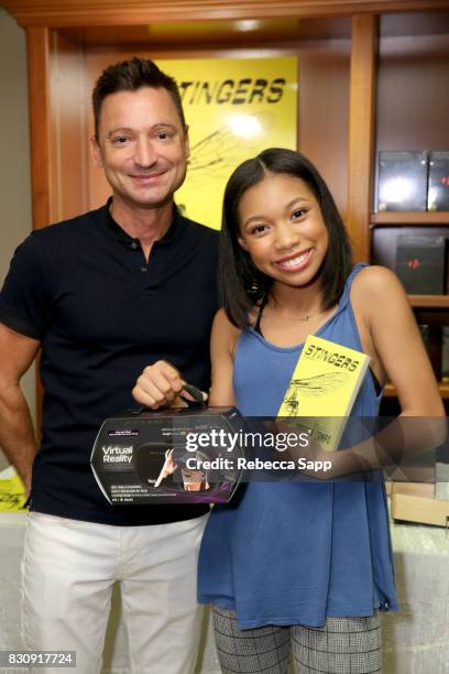 Darren Campo and Kyla-Drew Simmons at Backstage Creations Celebrity Retreat at Teen Choice 2017 - Day 1 at Galen Center on August 12, 2017 in Los...