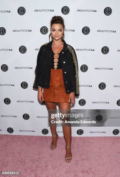 Erika Costell attends the 5th Annual Beautycon Festival Los Angeles at the Los Angeles Convention Center on August 12, 2017 in Los Angeles,...