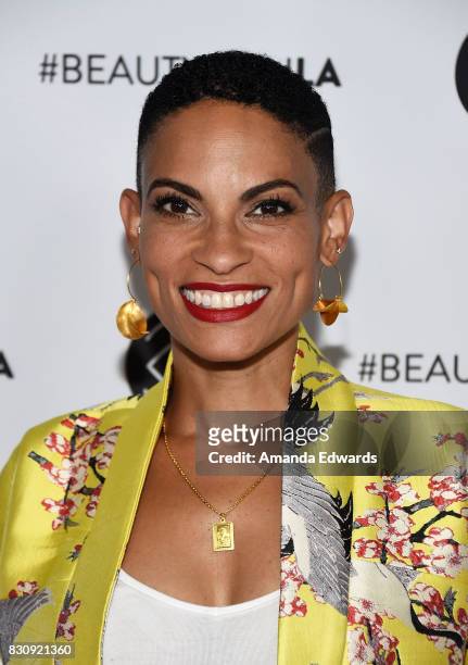 Musician Goapele attends the 5th Annual Beautycon Festival Los Angeles at the Los Angeles Convention Center on August 12, 2017 in Los Angeles,...
