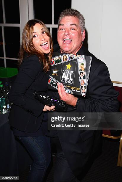 Celebrity Photographer Dave Hogan poses with Mel Blatt at the launch of his book Access All Areas on October 2, 2008 in London, England. Dave has...