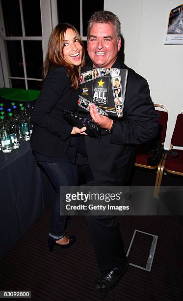 Celebrity Photographer Dave Hogan poses with Mel Blatt at the launch of his book Access All Areas on October 2, 2008 in London, England. Dave has...
