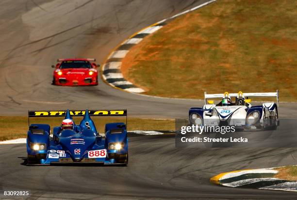 The Creation Autosportif Creation CA 07 Aim driven by Stuart Hall, Liz Halliday and Dean Stirling during practice for the American Le Mans Series...