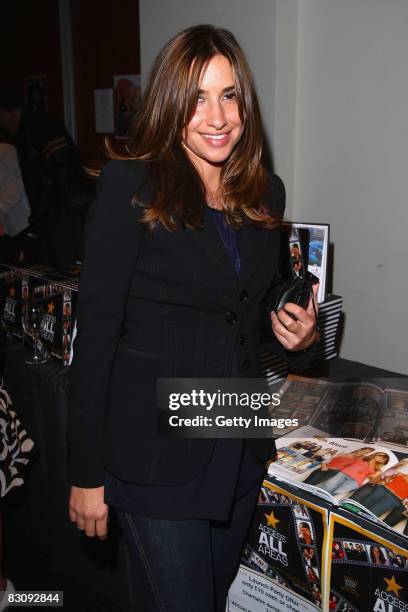 Mel Blatt poses at Celebrity Photographer Dave Hogan's book launch Access All Areas on October 2, 2008 in London, England. Dave has been the Sun's...