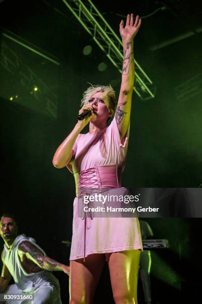 Singer/Songwriter Betty Who performs at The Observatory on August 12, 2017 in Santa Ana, California.