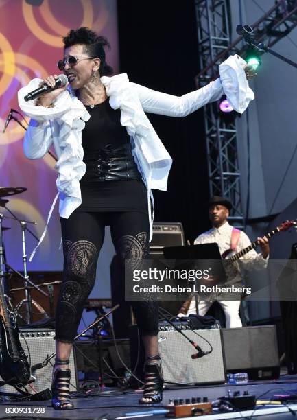 Nona Hendryx Performs during The Jayhawks: A Celebration of Chuck Berry With Musical Director Vernon Reid and Low Cut Connie at Damrosch Park,...