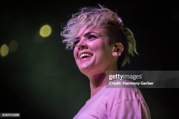 Singer/Songwriter Betty Who performs at The Observatory on August 12, 2017 in Santa Ana, California.