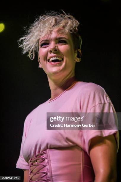 Singer/Songwriter Betty Who performs at The Observatory on August 12, 2017 in Santa Ana, California.