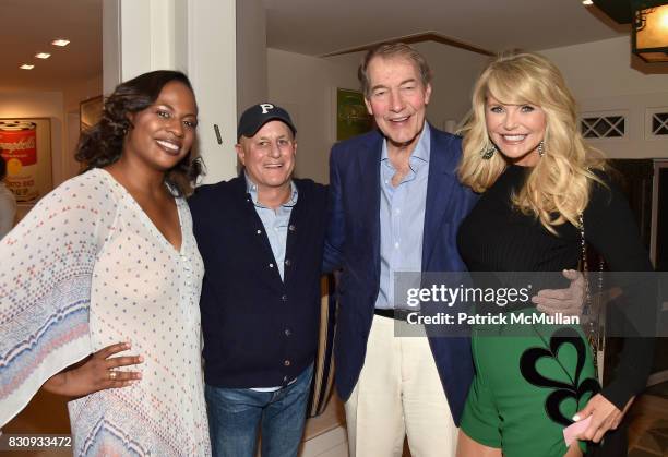 Kamilah Forbes, Ronald O. Perelman, Charlie Rose, and Christie Brinkley attend Apollo in the Hamptons at The Creeks on August 12, 2017 in East...