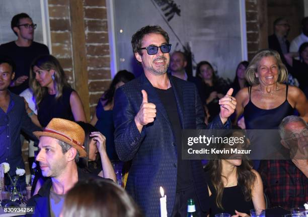 Robert Downey Jr. Attends Apollo in the Hamptons 2017: hosted by Ronald O. Perelman at The Creeks on August 12, 2017 in East Hampton, New York.