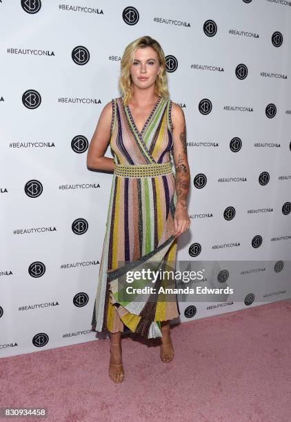 Model Ireland Baldwin attends the 5th Annual Beautycon Festival Los Angeles at the Los Angeles Convention Center on August 12, 2017 in Los Angeles,...