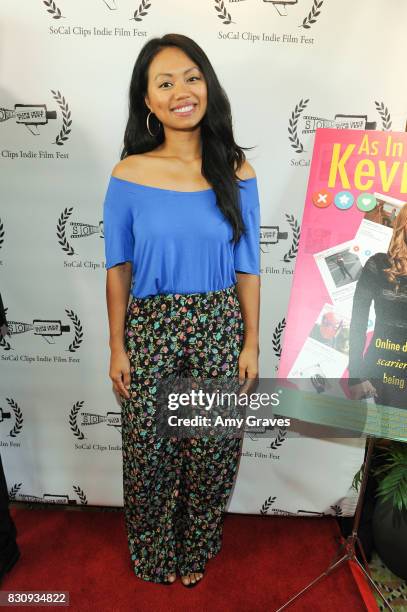 Priscilla Bawicia attends the Premiere Of "As In Kevin" At Socal Clips Indie Film Fest on August 12, 2017 in Los Angeles, California.