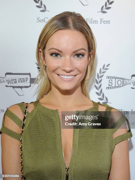 Caitlin O'Connor attends the Premiere Of "As In Kevin" At Socal Clips Indie Film Fest on August 12, 2017 in Los Angeles, California.