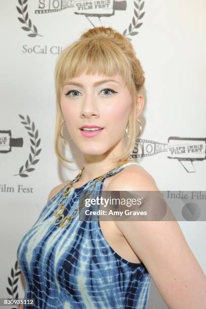 Tara-Nicole Azarian attends the Premiere Of "As In Kevin" At Socal Clips Indie Film Fest on August 12, 2017 in Los Angeles, California.