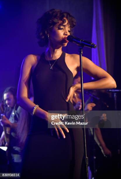 Alice Smith performs onstage at Apollo in the Hamptons 2017: hosted by Ronald O. Perelman at The Creeks on August 12, 2017 in East Hampton, New York.