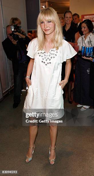 Janin Reinhardt attends the Hamburger Director's Cut on October 2, 2008 in Hamburg, Germany.