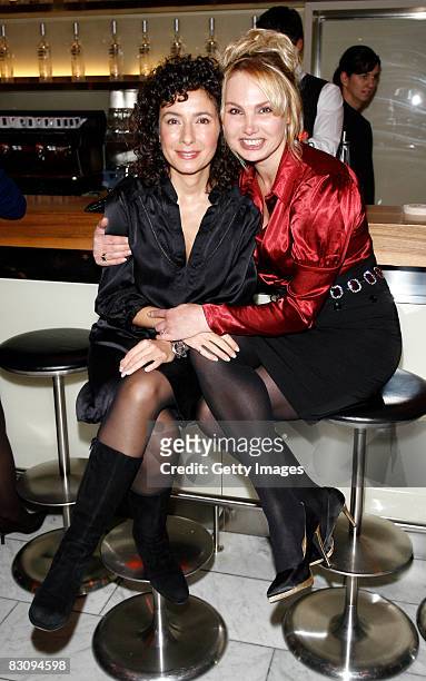 Maria Ketikidou and Christine Zierl attend the Hamburger Director's Cut on October 2, 2008 in Hamburg, Germany.