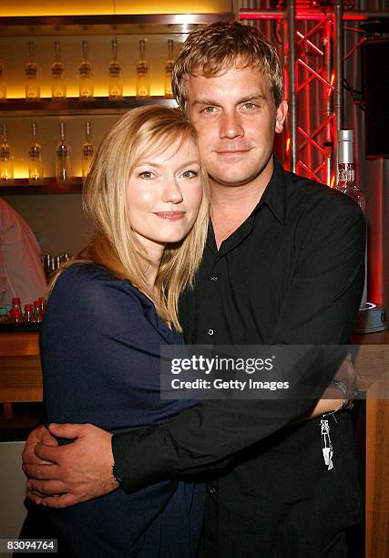 Johanna Christine Gehlen and Sebastian Bezzel attend the Hamburger Director's Cut on October 2, 2008 in Hamburg, Germany.