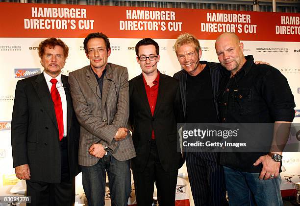 Directors Dieter Wedel, Oskar Roehler, Christian Schwochow, Sven Unterwaldt and Stefan Richter attend the Hamburger Director's Cut on October 2, 2008...