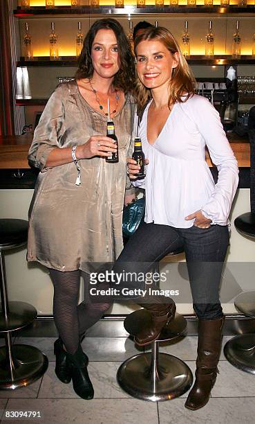 Svenja Pages and Andrea Luetke attend the Hamburger Director's Cut on October 2, 2008 in Hamburg, Germany.