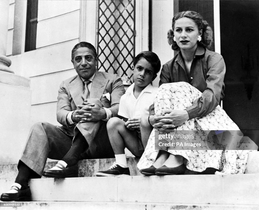The Onassis family in Monte Carlo
