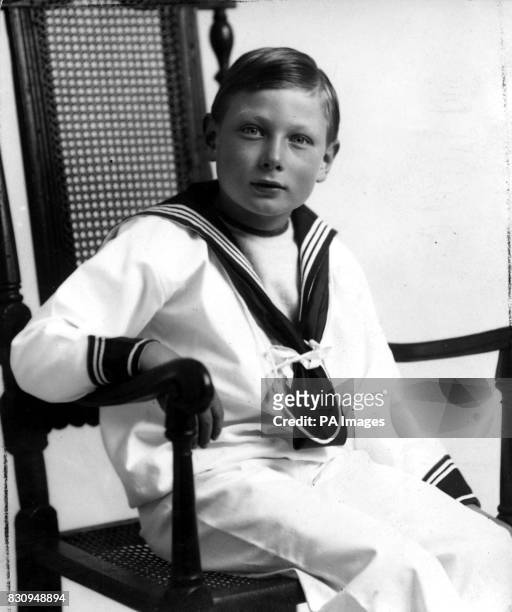 Prince John, Queen Mary's youngest son, who died in 1919.