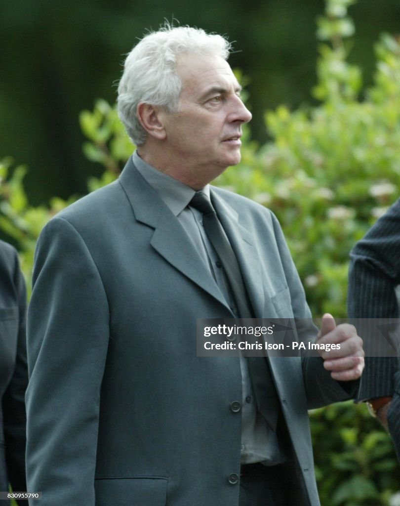 London's Burning star James Hazeldine at the funeral of actor Michael