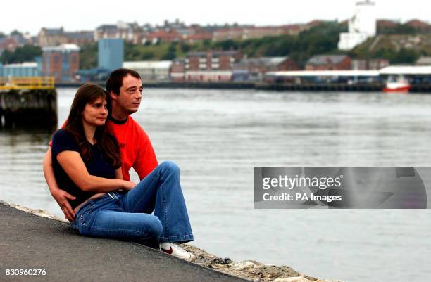 Sara and Michael Payne, parents of murdered school girl Sarah Payne, at south Shields riverside prior to attending the north of England Victim's...