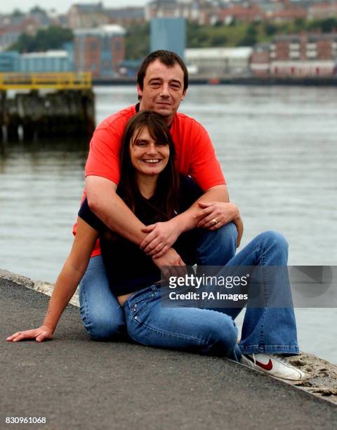 Sara and Michael Payne, parents of murdered school girl Sarah Payne, at south Shields riverside prior to attending the north of England Victim's...