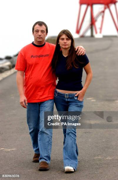 Sara and Michael Payne, parents of murdered school girl Sarah Payne, at south Shields riverside prior to attending the north of England Victim's...